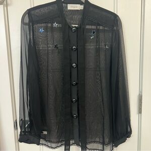 Coach Tie Neck Blouse